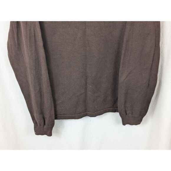 Y2K Perry Ellis V-Neck Argyle Sweater Brown Men's Size XL - Picture 12 of 12